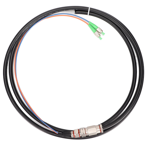 Fiberoptisk kabel 2 tråder beskyttelsesfunksjon enkel å installere enkeltmodus optisk fiber patchkabel for instrumentering