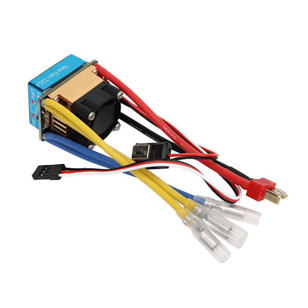 320A dobbeltveis børstet ESC med vifte 3A 5V 3 moduser vanntett universell multippel beskyttelse RC båt ESC 1 til 2