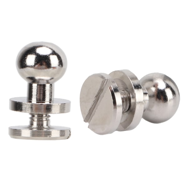 20 set mässingsnitar silver slitstyrka DIY-projekt tillbehör för bälten handväskor 10x8mm