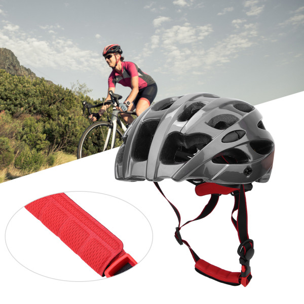 Unisex titanium farve Mountainbike landevejscykel cykelhat Sikkerhedshoved Beskyttende hjelm