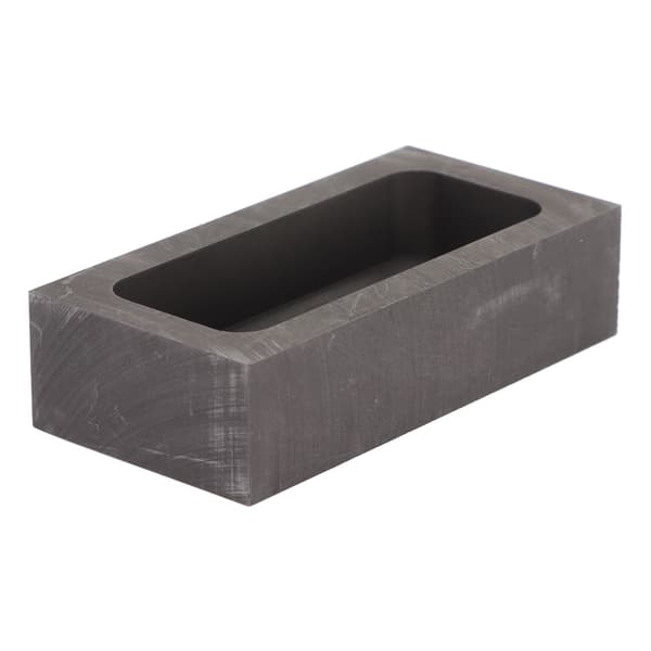 Grafitt Ingot Form Rektangulær Raffineringsform for Smelting Støping Metaller Smykker 10ml