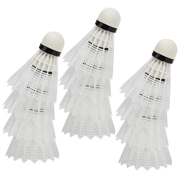 12 st avancerade nylonfjäder sport badminton komposit korkbollhuvud träningsfjäderboll badminton