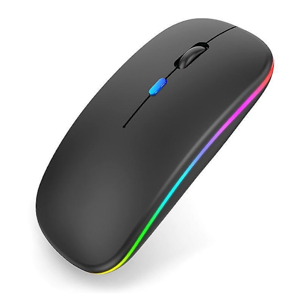 Laddningsbar Trådlös Mus 24G Ergonomisk Optisk Tyst Klick USB Typ-C Adapter