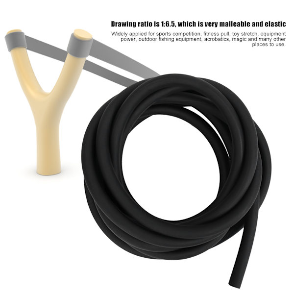 1 / 3 / 5M naturligt mjukt latex slangband Rörband för jaktskytte (5m)
