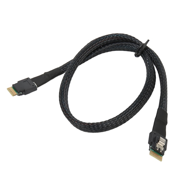 Slank SAS-kabel Opp til 12GBPS tinnbelagt kobber Fleksibel Stabil Safe Micro SATA-kabel for stasjonær chassis HDD 1 meter / 3,3 fot