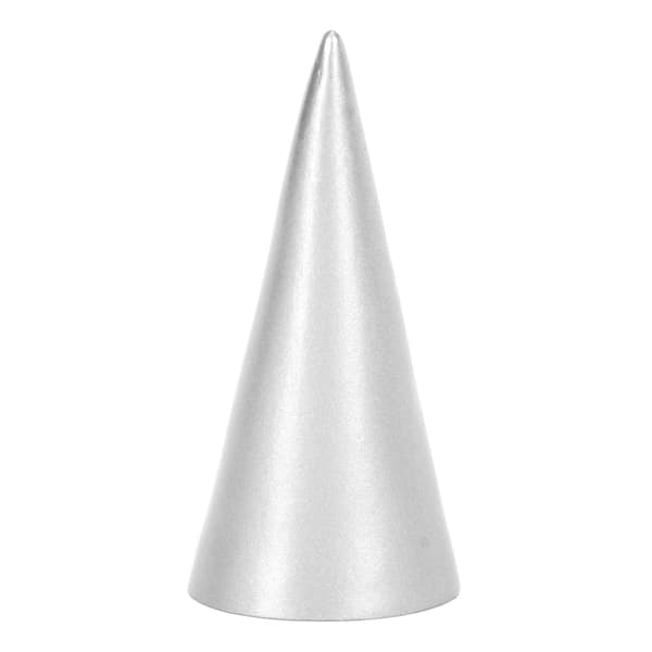 Ringholder kjegleformet smykke ring displayholder for forlovelses- eller gifteringer sølv