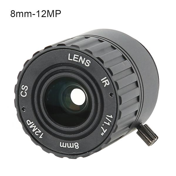 8mm 12MP HD F1.2 1/2.5 CS Interface Sikkerhed Fast CCTV-objektiv til kamera