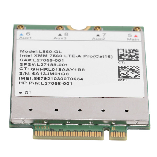 L860GL 4G-modul 4G-kort FDDLTE TDDLTE Cat16 SPS＃L27188001 (för HP-version)