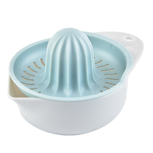 Manuell sitrusfruktpresser med beholder, plast (14,5 x 11 x 8,7 cm)