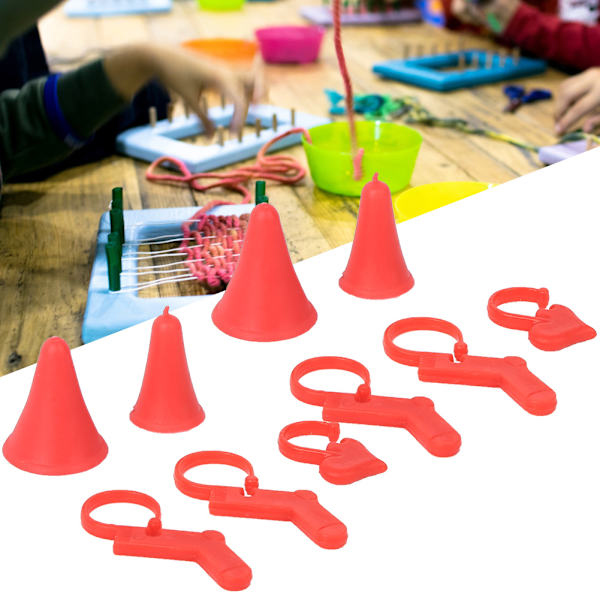 Plastmarkör för stickning, virkning, låsmarkörer, nålklämma, virknål, syverktyg