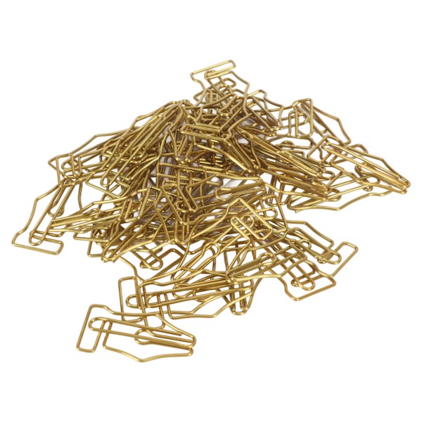 100 stk Fancy papirclips Store plastikbeklædte tråd Multi Purpose Pen-formede papirclips til hjemmeskolekontoret