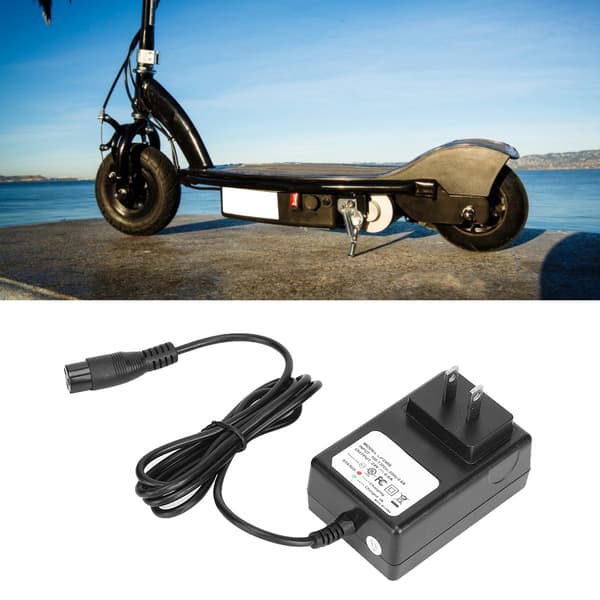 24V 0.6A 3-pin lader passer til Razor E100 E125 E500S PR200 sparkesykkel US-plugg 110-130V