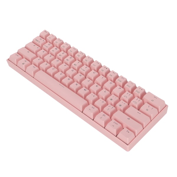 READSON mekanisk tastatur 61 taster RGB bakgrunnsbelyst ergonomisk design 1800mAh batteri trådløst støttet kablet tastatur svart akse kropp