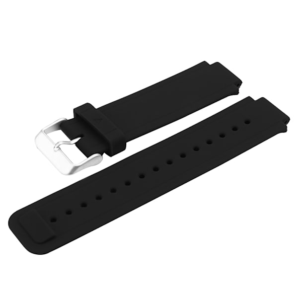 Justerbart kiselgel watch Byte av armbandsur, passform för Garmin Vivoactive (svart)