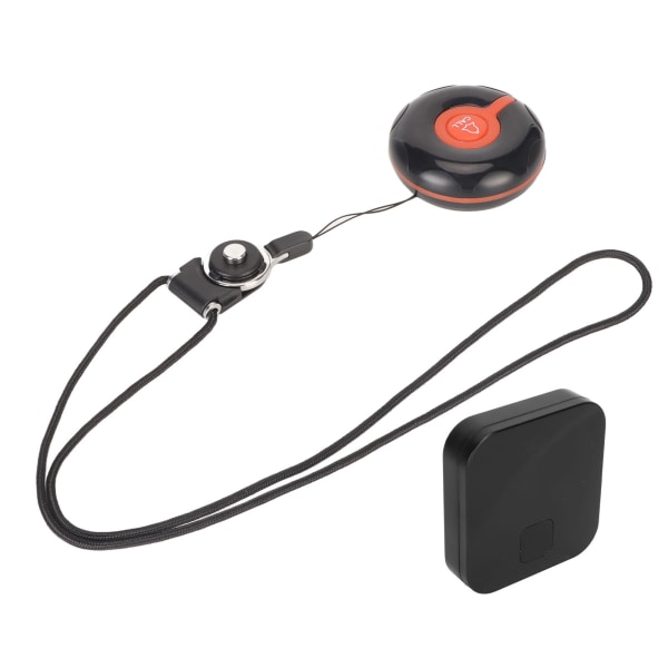 Smart Call System 1 Lähetin 1 Vastaanotin Langaton hoitaja Hakulaite SOS-soittopainike LED-valomuistutuksella 100-240V EU-pistoke