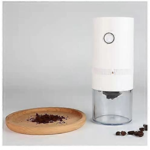 Bærbar Elektrisk Kaffekvern med Batteri og Flere Malingsgrader for Presskanne