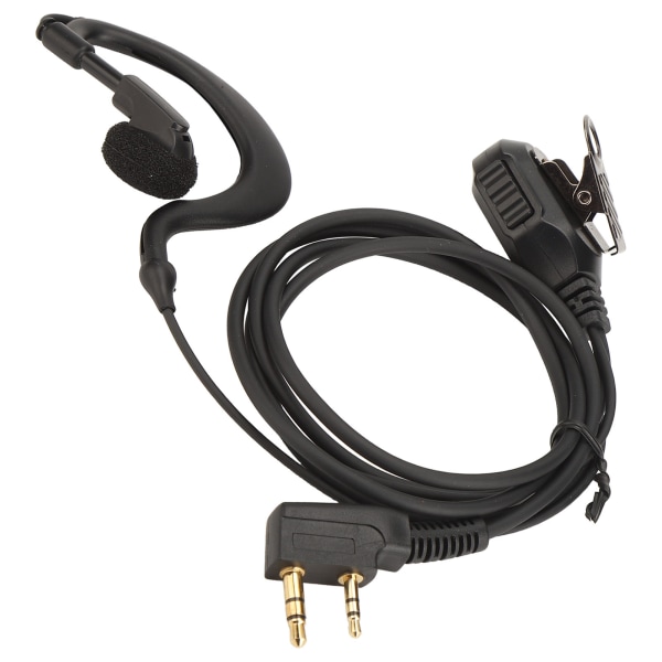 Tovejs radio øresnegl Universal K Head 2 Pin galvanisering Walkie Talkie Headset med mikrofon 10 stk sæt