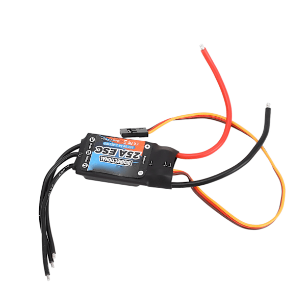 GTSKYTENRC 25A Two Way Brushless ESC RC Replacement ESC for RC Car Boat Underwater Propeller