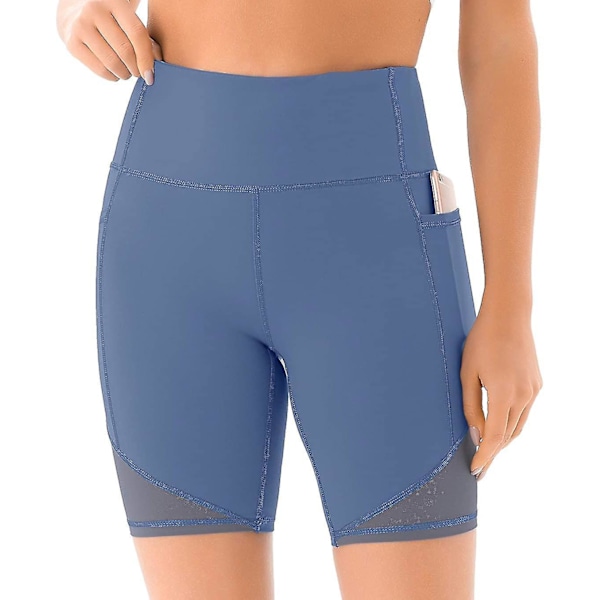 Høytaljede Mesh Biker Shorts XL Blå