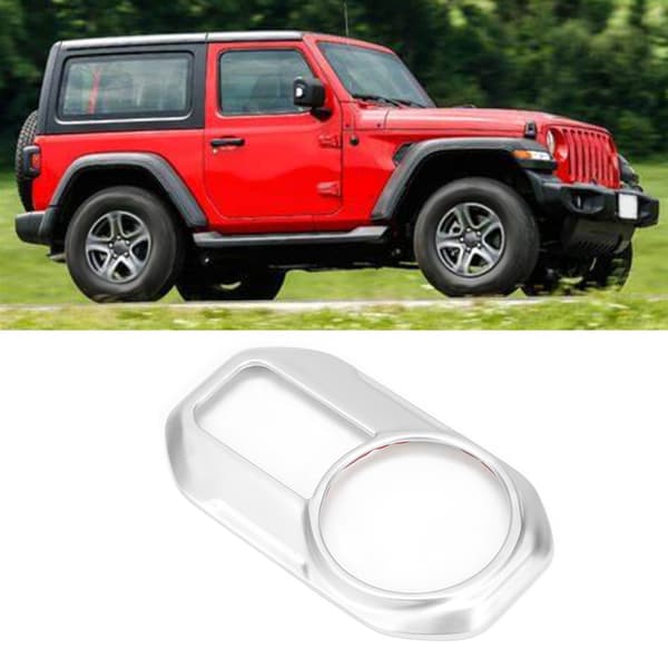 Bilfrontlys Bryterknapp Deksel Trim Dekorasjon Passer til Jeep Wrangler JL 2018 +