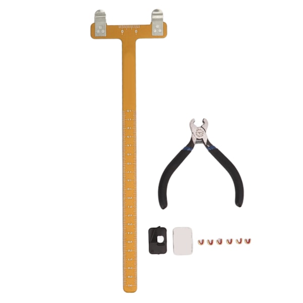 Buesnor Buestreng Nøkkepunkter Tang Strenger Knock Set Nøyaktig Måling Ocation T Form Buesnor med Messing Spener Pilspiss Gull