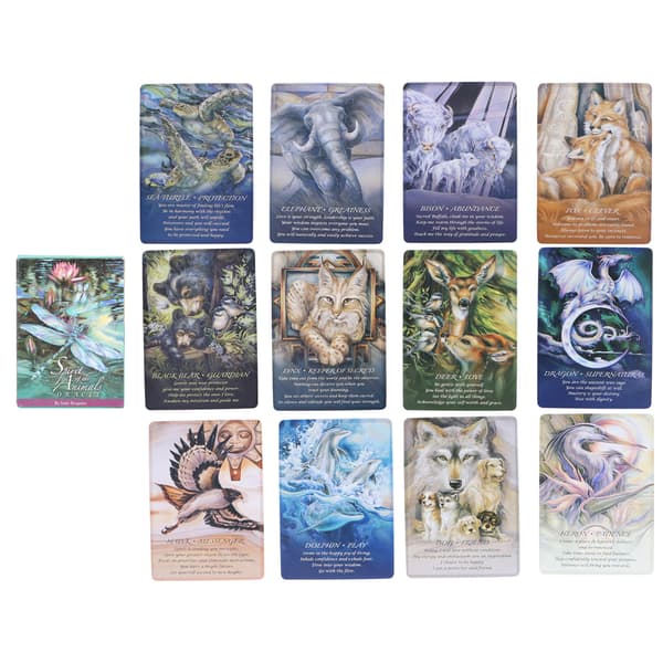 Spirits of The Animals Oraclekort Engelska Spådom Ödesförutsägelse Tarotkortlekar