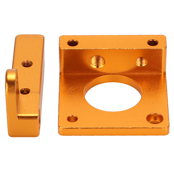 MK8 Extruder Tillbehör Aluminium 3D-skrivare CR10 Full Metal Remote Extruder Hållare (Gyllene)