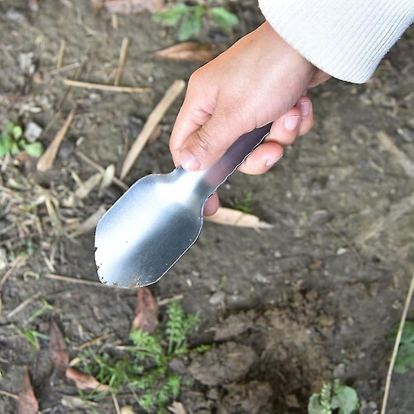 Camping spade i rustfritt stål, mini spade, utendørs hageredskap, EDC overlevelse, blomsterplanting, hageredskap