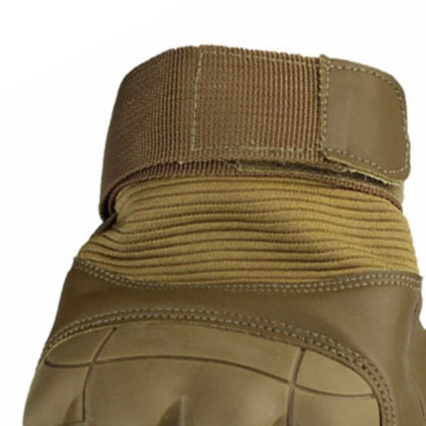Motorcykelhandskar Hårda Knogar Andningsbara Bra Grepp Anti Slip Full Finger Powersports Handskar för Lumbering Tung Industri Brun S