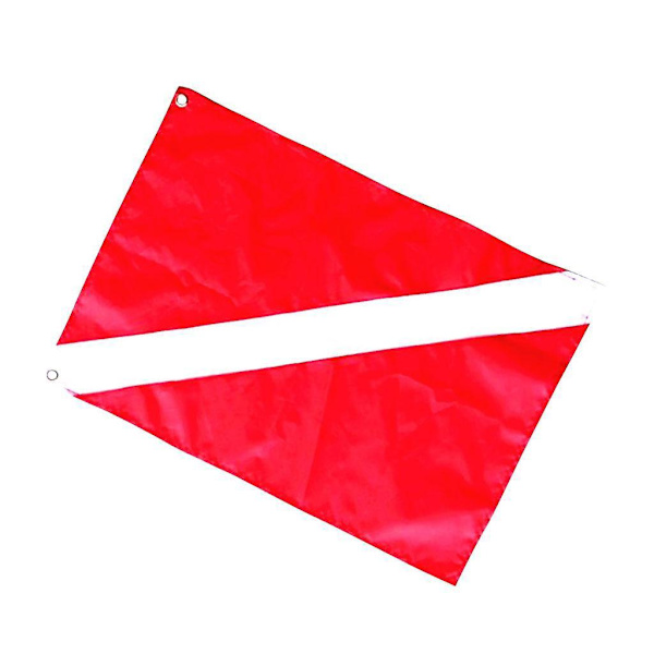 2 Stykker Dykning Dykker Ned Flag Sikkerhedssignal Markør Banner Bådflag