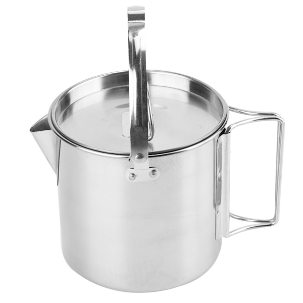 1,2L Udendørs Bærbar Sammenfoldelig Kedel i Rustfrit Stål Køkkengrej Kaffe Te Picnic Camping Pot
