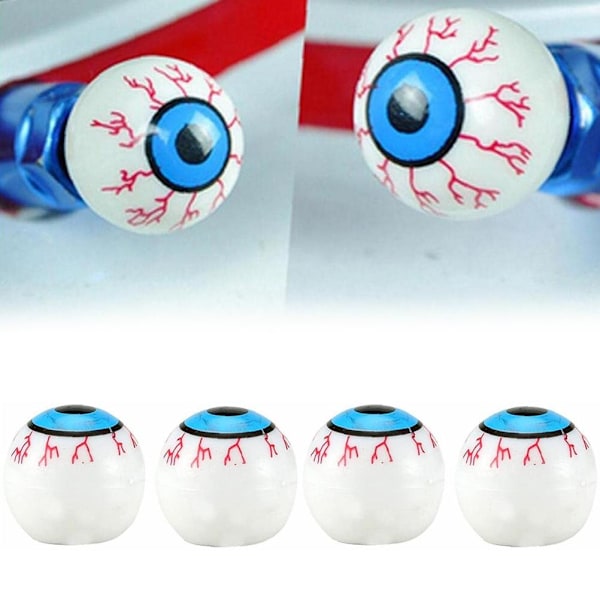 Halloween Eyeball Car Tyre Valve Caps Personalized Universal Valve Stem Cover Car Tyre Caps Valve Caps for Car Bicycle Motorcycle