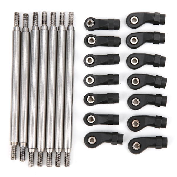 RC Metal Rod Link Linkage Rustfritt Stål Chassis Link Tie Rods Set for REDCAT GEN8 RC Bil Oppgraderingsdeler