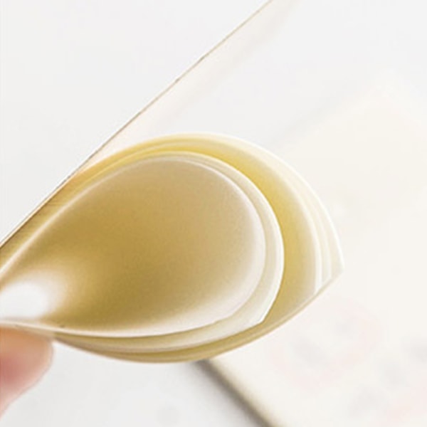 Gennemsigtige Sticky Notes 50 ark 3x3in Vandtæt stærk klæbrighed Klar Sticky Notes til kontorstuderende Hjem