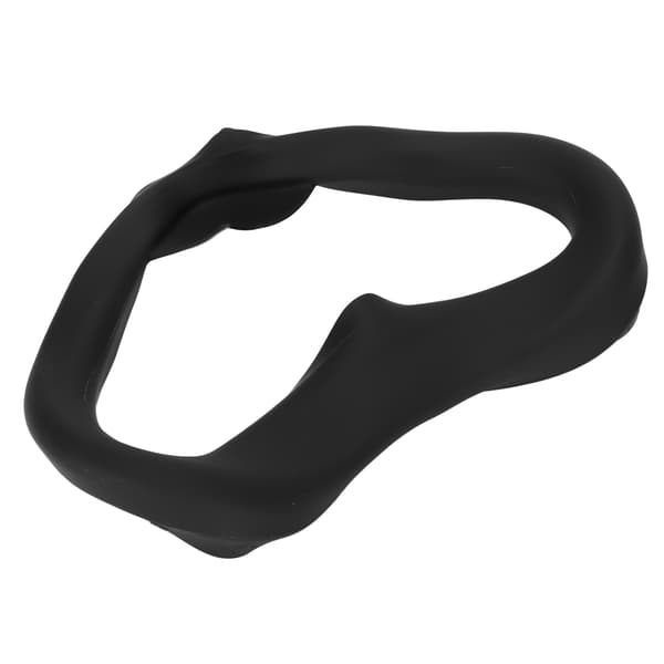 VR Silikone Maske Ansigtsdækning Svedtæt Vaskbar Lystæt Standard Øjepude til Oculus Quest 2 VR Gaming Sort