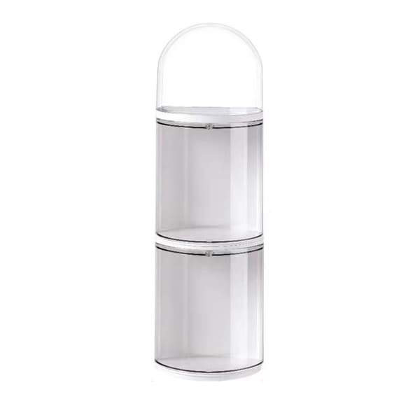 Figur Förvaringslåda Transparent Väggmonterad Dockfigur Displaylåda Utställningslåda 3 Lager 11x35.5cm