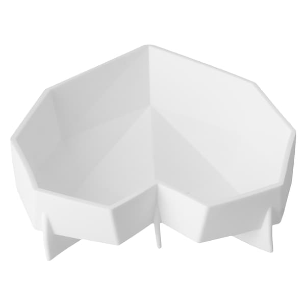 Diamant hjerteformet tyk silikone dessertkageform til hjemmebageri