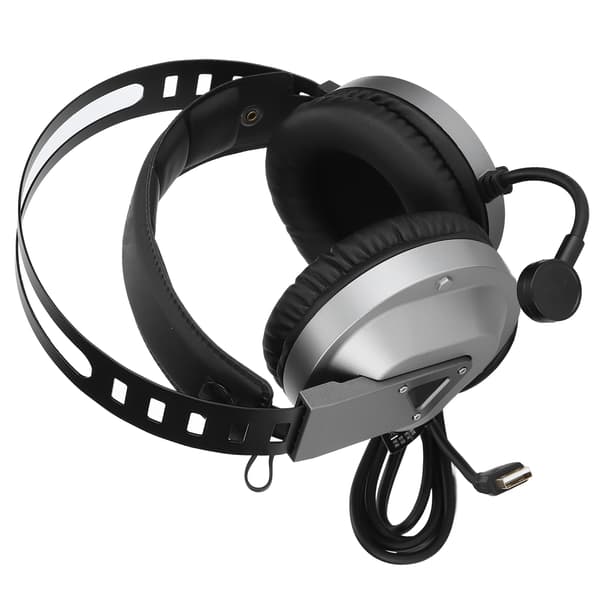 TAIDU Gaming Headset 7.1 Surround Sound Headset med mikrofon ørepuder LED-lys til PC bærbar computer