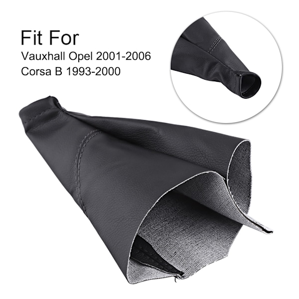 Växelspaksdamask i PU-läder dammskydd för Vauxhall Opel 01-06 Corsa B 93-00