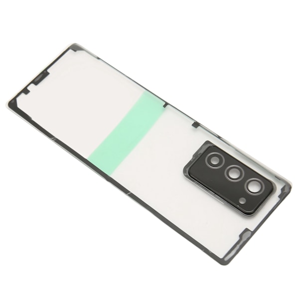 Transparent Clear Mobiltelefon Bakre Glasomslag Ersättning för Galaxy Z Fold 2 5G F916 med Kameralins Telefonhållare