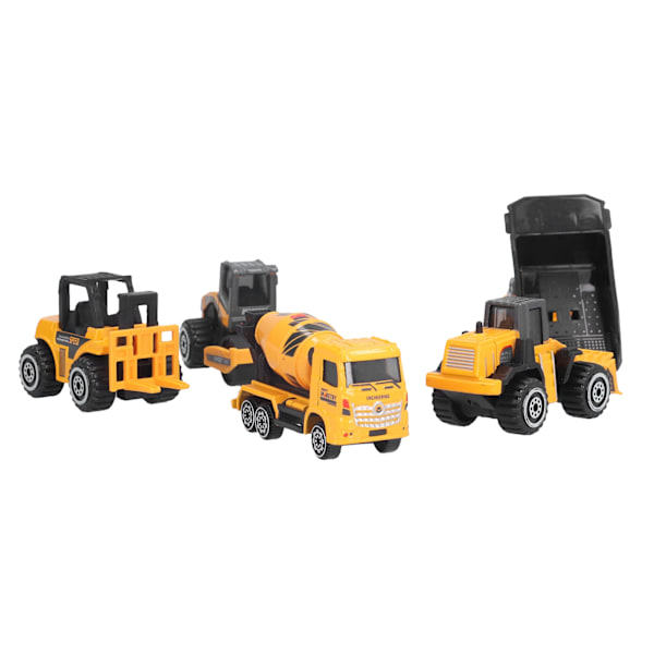 Rakennusajoneuvojen lelusetti, metalliset kuorma-autot, malli, säiliöauto, kaivinkone, autot, leikkisetti, 6 kpl
