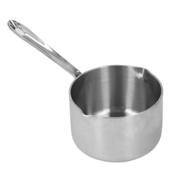 Rustfrit Stålkande til Varm Mælk, Chokolade, Kogt Sukker, Ost, Smør, Smeltekande med Dobbelt Hældetud