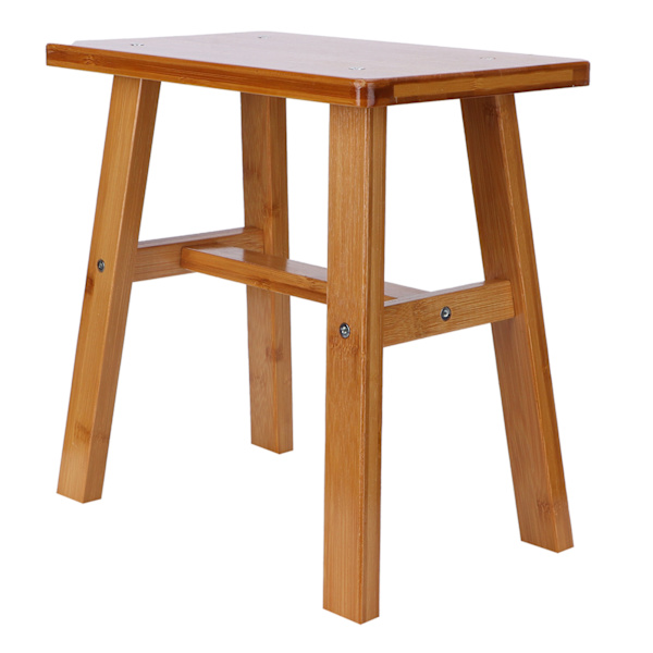 Multipurpose Small Bamboo Pall Låg Pall Barn Bänk för Hem Vardagsrum Tillbehör M Rektangel