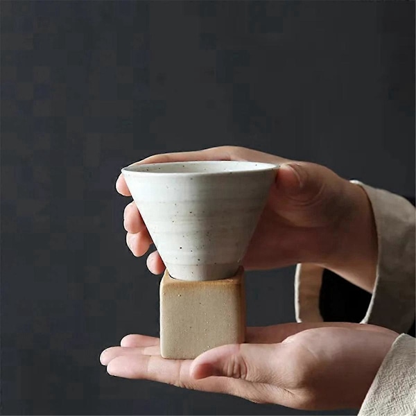 Retro Keramisk Kaffekop Grov Keramik Tekop, Blå