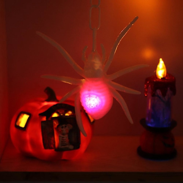 Pieni realistinen muovihämähäkkilelu - Hauska Halloween-temppu ja koriste