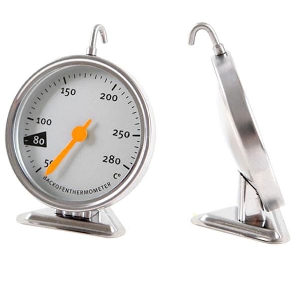 Termometer i rustfritt stål for ovn, stående skive, kjøkkenredskap for baking, 50-280 grader Celsius