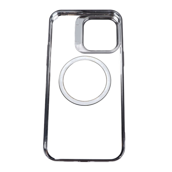 Hårdskal för mobiltelefon, magnetiskt, elektropläterat, svart, transparent, skyddande, för iPhone 14 PRO MAX
