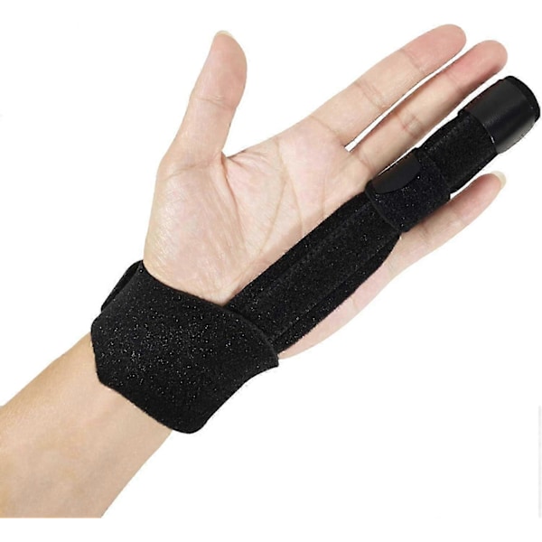 F triggerfinger skinne med justerbar aluminium fingerstøtte til brækkede fingre, hammerfingerskader, arthritis, lillefinger og langefinger_SZXM