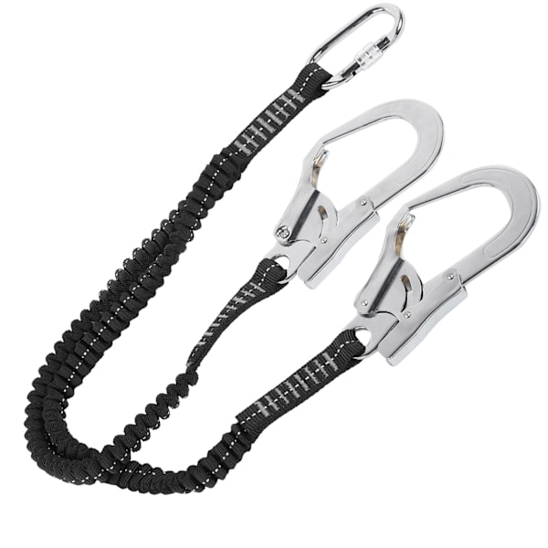 Double Steel Large Hook Elastinen String Koukku Turvavyö Erittäin kestävä kulutusta kestävä