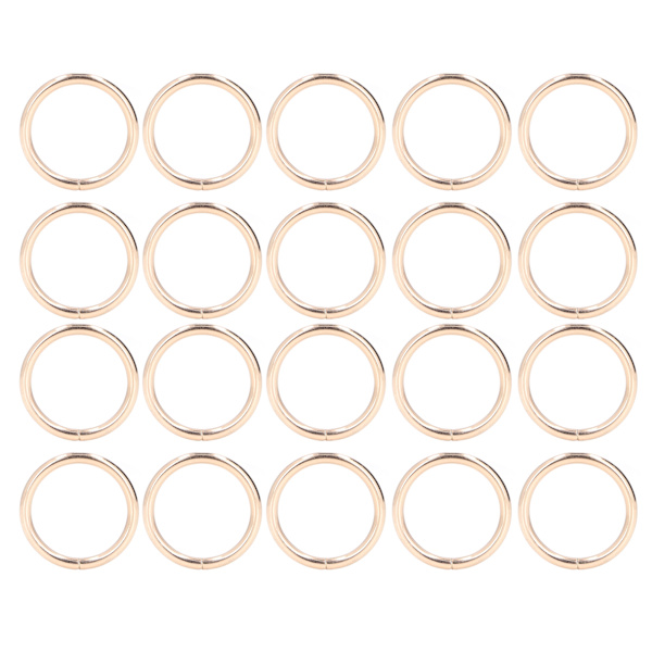20 stk. metallringer 4x32mm jern solid slitesterk multifunksjonell utsøkt metall O-ringer gull